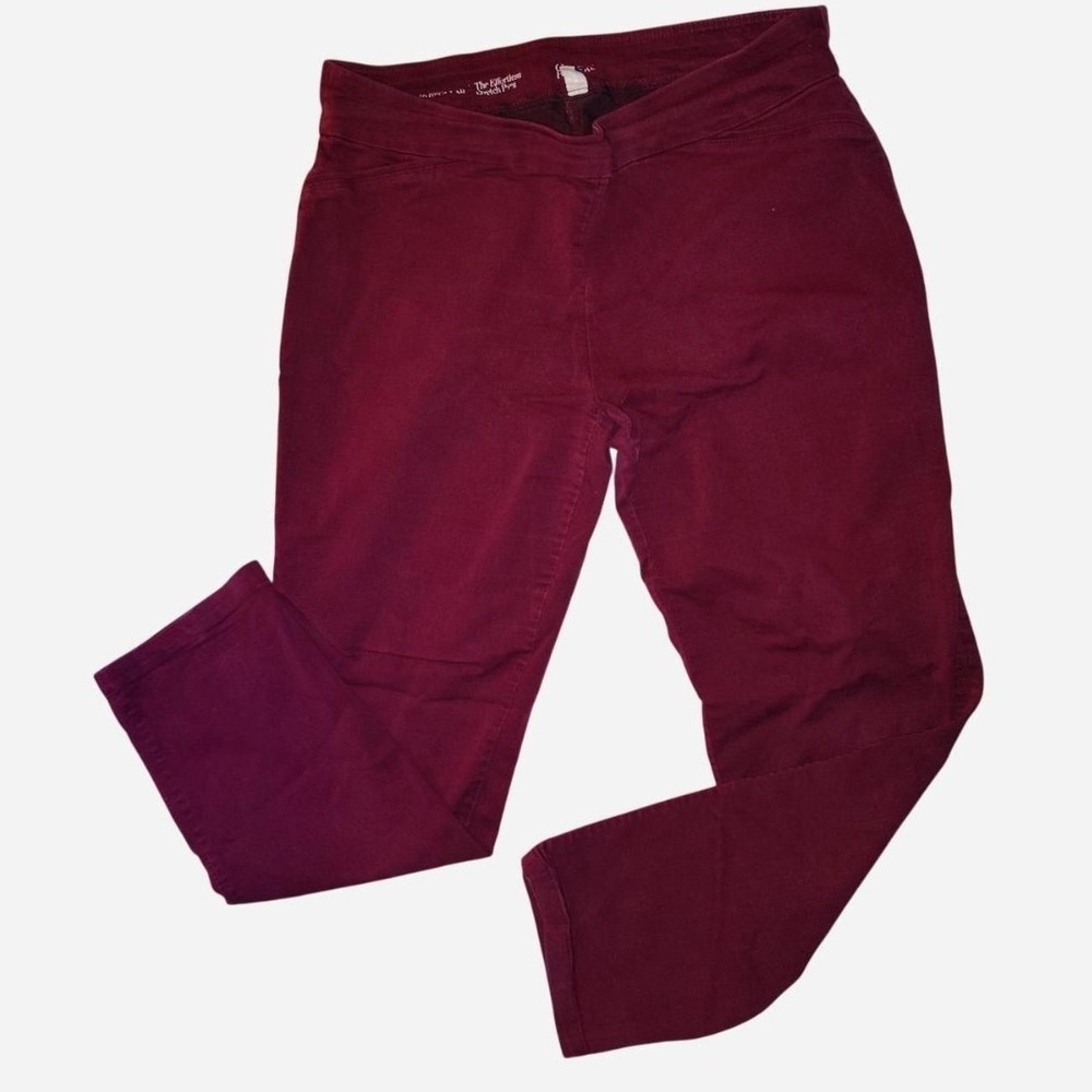 Croft & Barrow Burgundy Stretchy Pants
